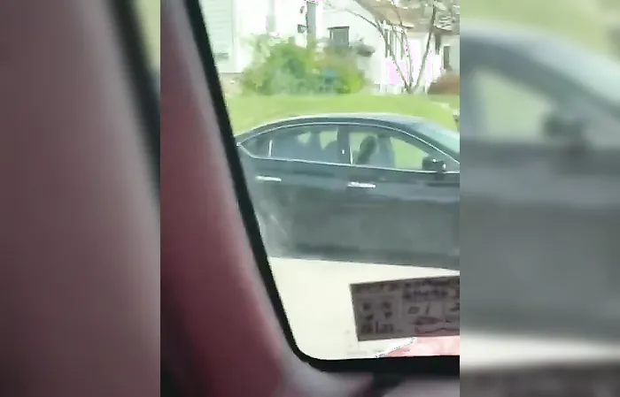 Delco Woman takes a DUMP on a car during road rage