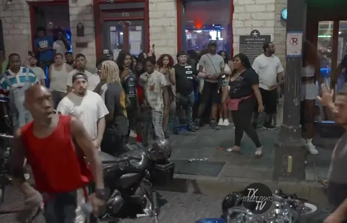 Bikers vs gang in Texas street fight