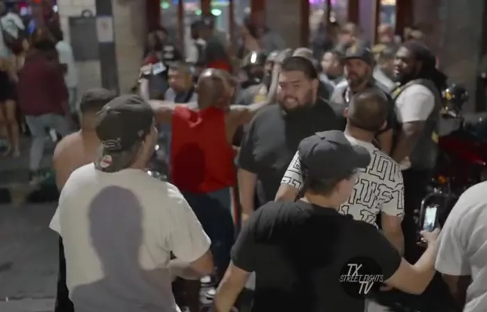Bikers vs gang in Texas street fight