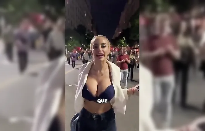 She's protesting something and I agree with everything she says