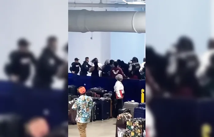 Chaos erupts a Galveston Cruise Terminal