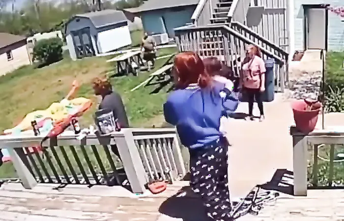 Family scrambles when shootout takes place