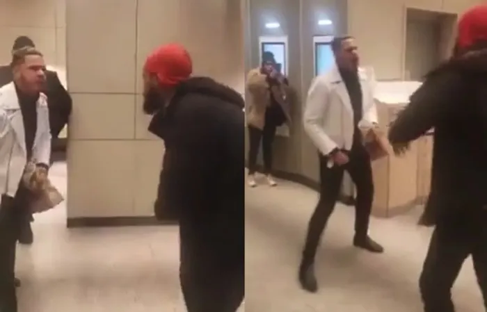 Guy holding Happy Meal defeats opponent in one-sided fight