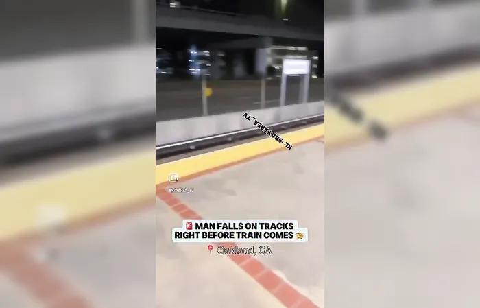 Man suffering breakdown falls on train tracks, no one helps him