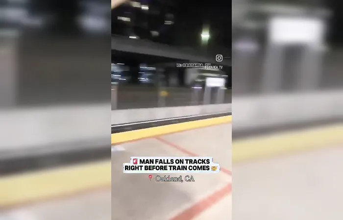 Man suffering breakdown falls on train tracks, no one helps him