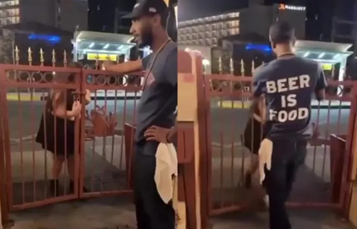 Woman acts a fool, ends up losing fight to gravity
