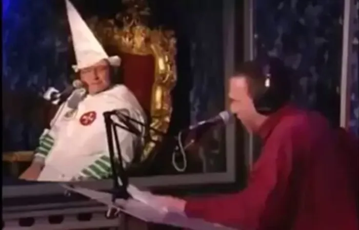 Gilbert Gottfried TORCHED KKK member on Howard Stern show