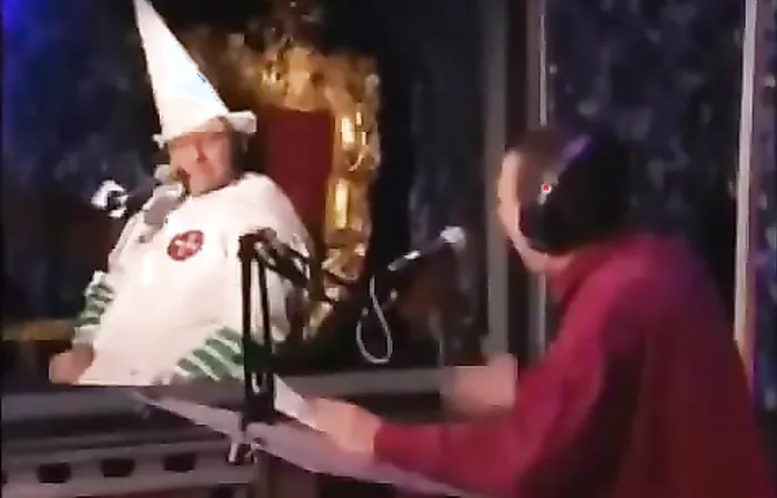 Gilbert Gottfried TORCHED KKK member on Howard Stern show