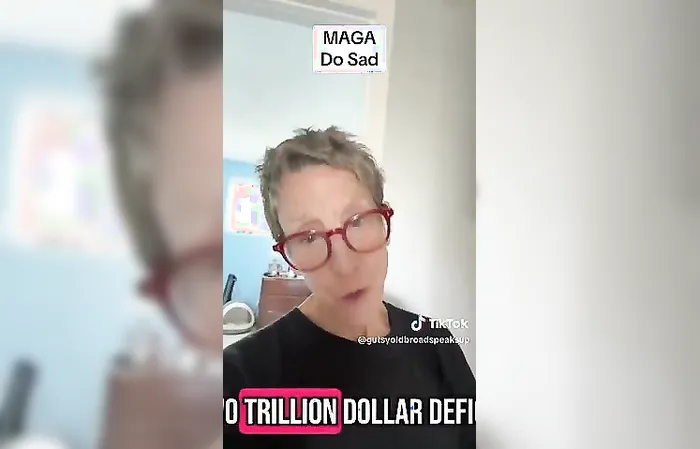 Woman calls Trump supporters "MAGA SHEEP" - says DOGE is not about finding waste