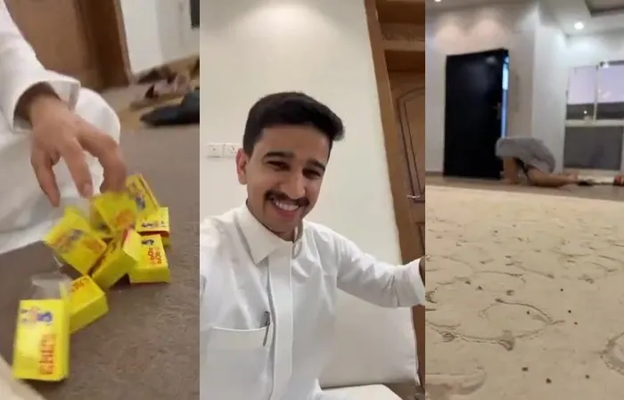 Arabs prank someone's sandals with snaps