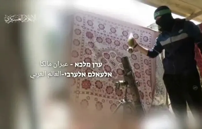 Hamas terrorists are firing missiles from tents in civilian clothing
