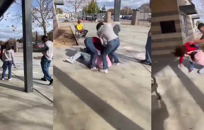 Grey hoodie will never jump in a fight again after this