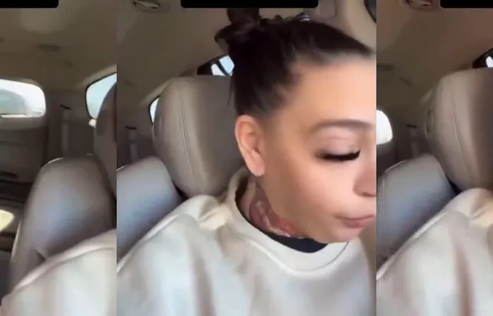 HA! Woman live-streaming caught using filter