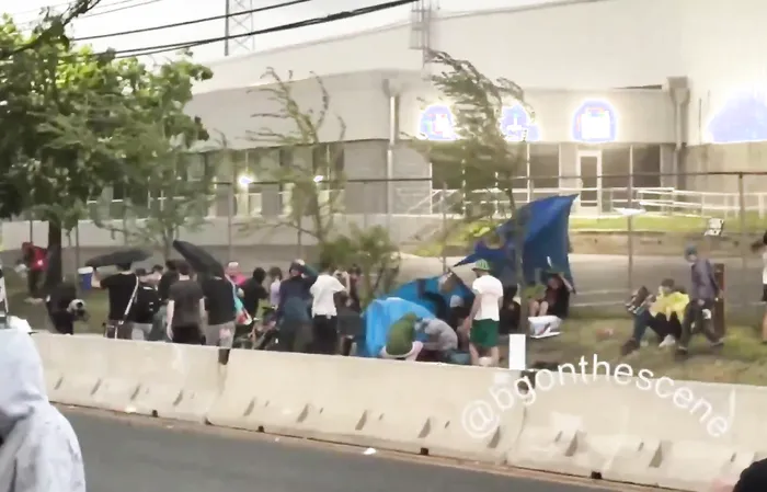 Mother Nature wipes out Antifa camp