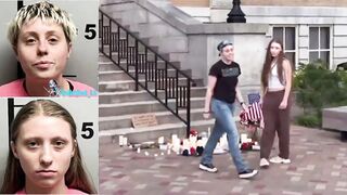 Sisters accused of vandalizing Charlie Kirk memorial say they’re jobless and begging for money