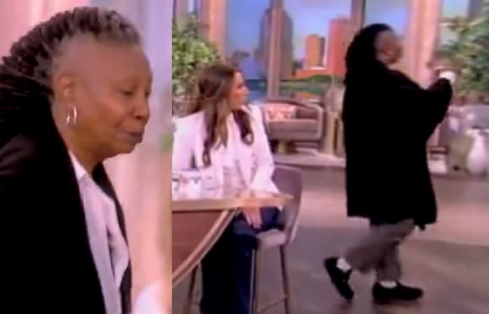 Whoopi Goldberg confronts man in audience