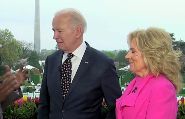 Biden says people are “tired of it”