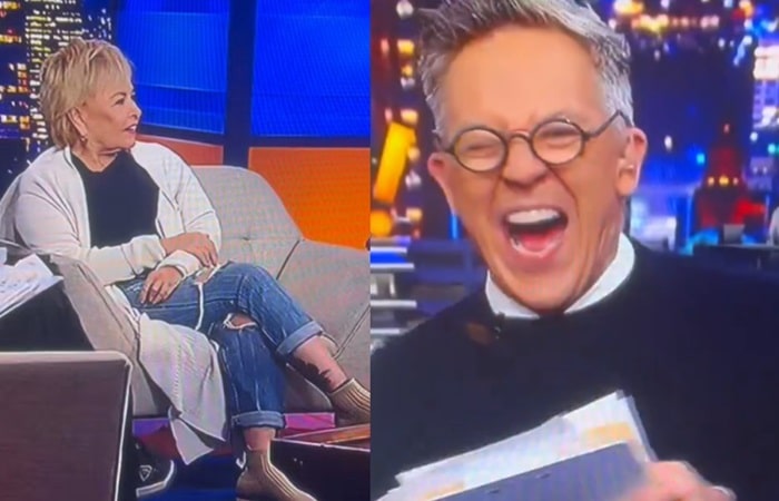 Roseanne has Gutfeld laughing his ass off