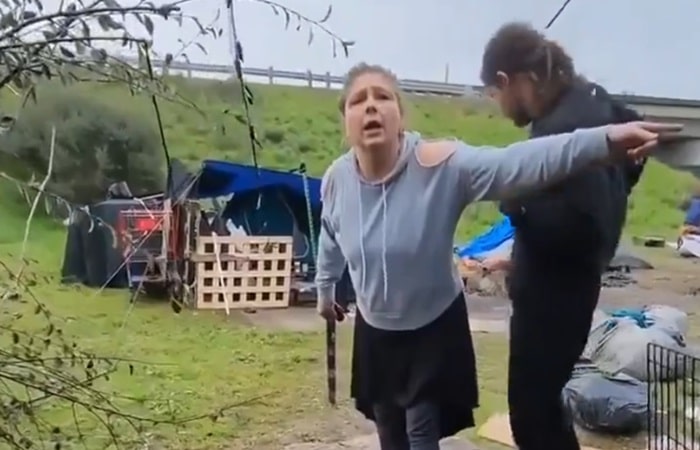 Man takes a stand against alleged squatters