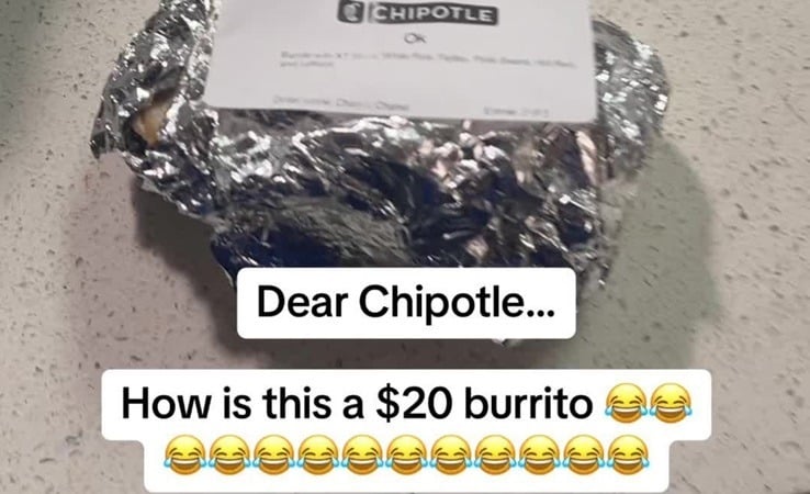 “How is this a $20 burrito?” Chipotle gets called out