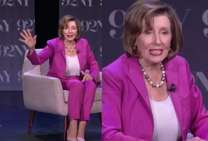 Pelosi heckeled for about 2 minutes
