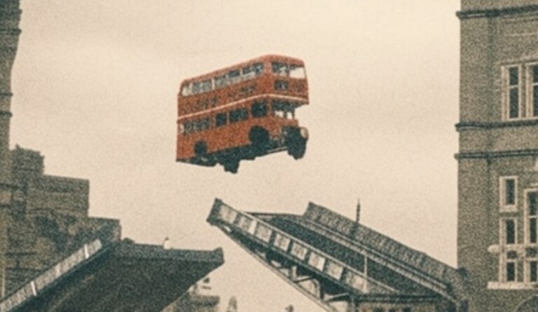 Bus driver jumps double-decker bridge with 20 passengers