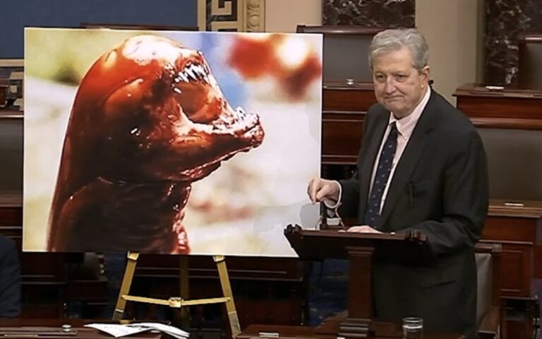 John Kennedy: you’ll turn into a Xenomorph by eating radioactive shrimp