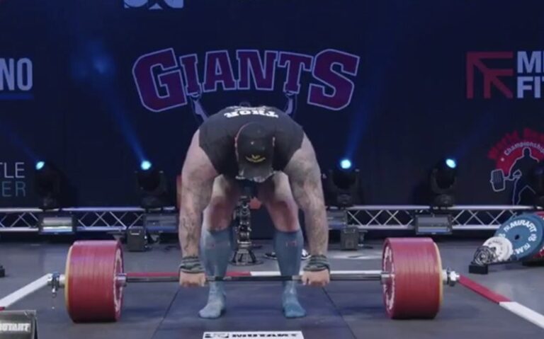 Thor Björnsson sets world deadlift record
