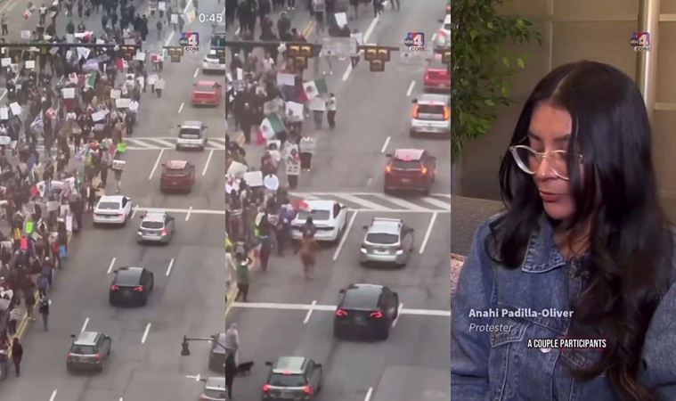 Anti-ICE protester hit by car speaks out